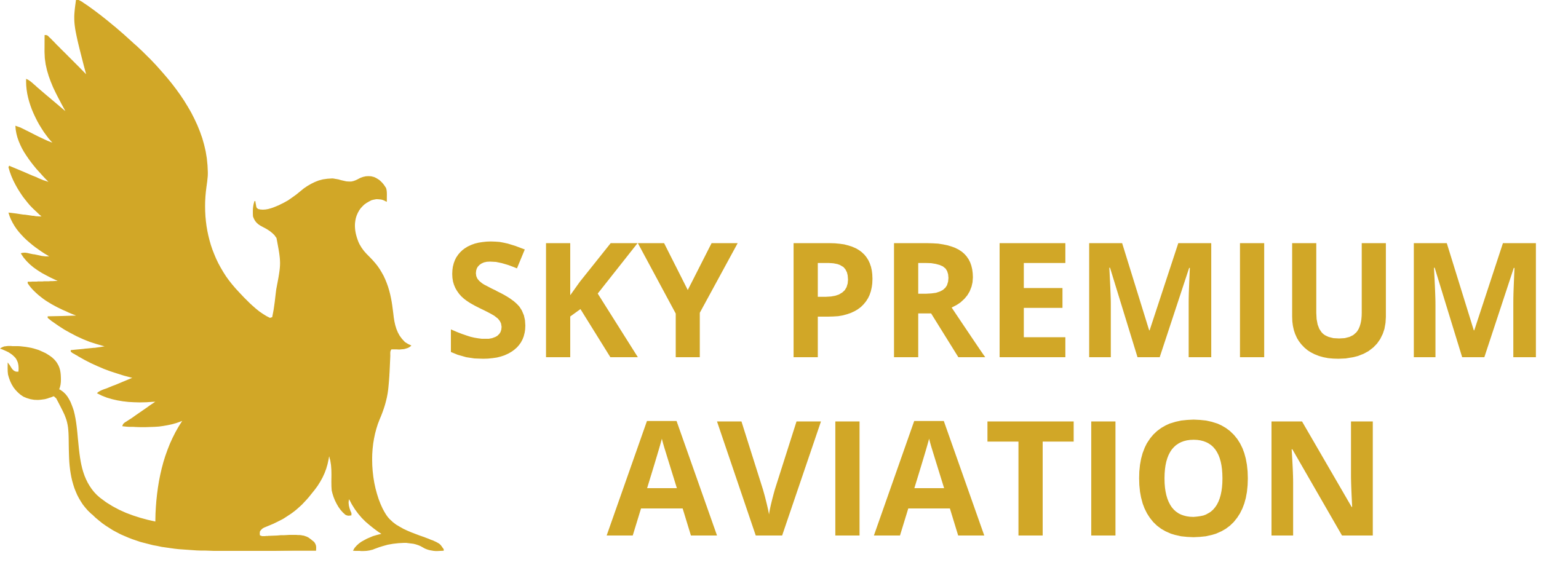 Sky Premium Aviation _ Logo _ Full Gold